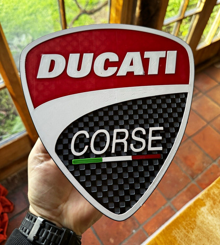 Ducati corse logo - 3d, effect