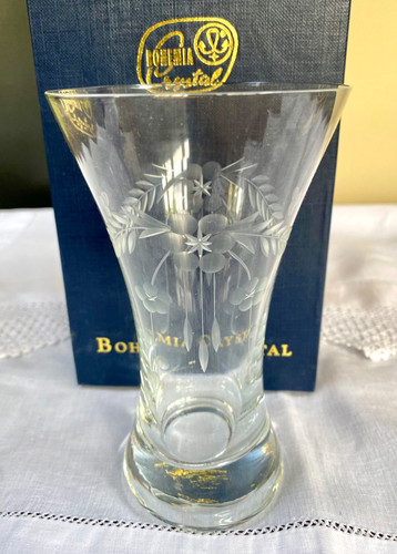Bohemia crystal flower vase - crystal,