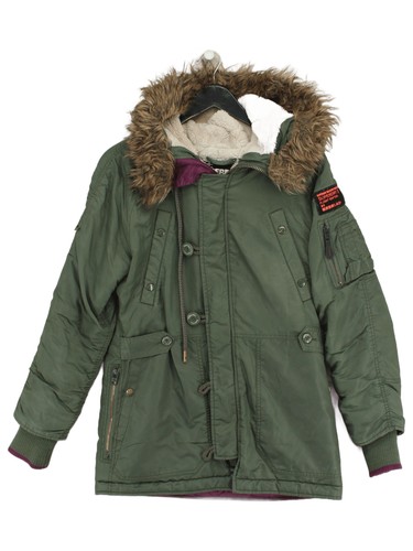 Superdry parka jacket green - parka,