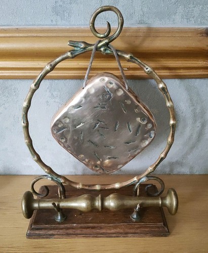 Antique burmese brass table - burmese,