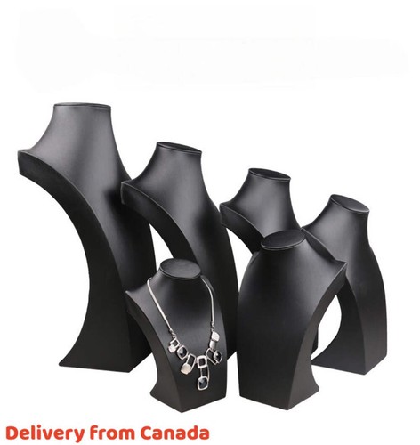 Faux leather necklace display - necklace,