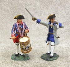 54mm Indian Wars French Marines OFFICER DRUMMER IFMW2 Frontline Figures 32222
