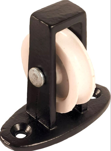 Black single nylon pulley - single,
