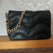 Zara Black Quilted Crossbody