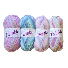 James Brett Baby Twinkle Print DK Iridescent Sparkle Acrylic Knitting Yarn 100g