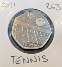 2011 TENNIS 50p Olympic Games ExtremelyRare Sp#4983 Ref: R63
