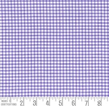 Gingham Polycotton Fabric 1/8"