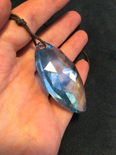 Stunning signed swarovski aqua - stunning,