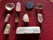 Crystal Carving bundle, job lot, of 10 bundle of  Mixed Crystals Gemstones