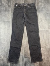 Armani Jeans Men's 30 Black Denim Solid Slim Comfort Fit Straight Leg Stretch