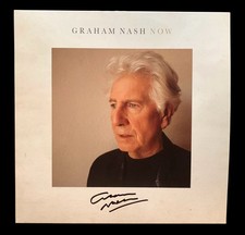 SIGNED GRAHAM NASH NOW VINY LP