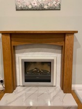 Dimplex Bizet electric wall  hung or recessed Fire remote manual & wall bracket 