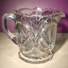 Patterned GLASS Milk Jug