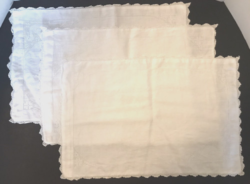 Antique crib pillowcases - 3,