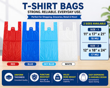 CARRIER BAGS BLUE OR WHITE