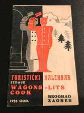 Serbia / Croatia, Tourist Calendar 1935, Wagons-Lits Cook, Timetables
