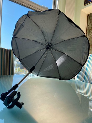 Black buggy umbrella - black,
