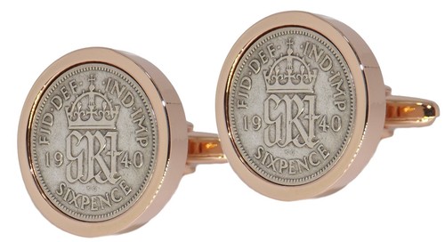 1940 silver sixpence coins - silver,