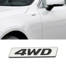 4WD Logo Metal Car Trunk Rear Tailgate Emblem Badge Decal Sticker Exterior Decor