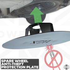 Anti-theft spare wheel