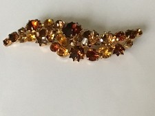 Large vintage paste brooch