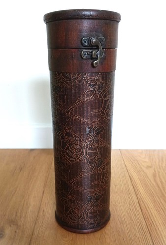 Vintage cylinder wooden - vintage, box