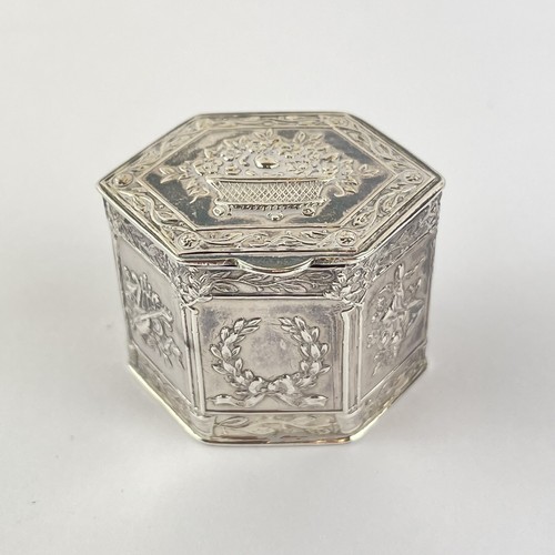 Antique solid silver - silver, floral