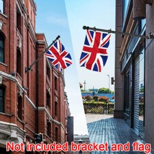 6FT Wall Mounted Mount Telescopic Flag Pole Top Ball Stainless Steel Flagpole