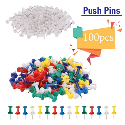 Push pins coloured thumb tacks - pins,