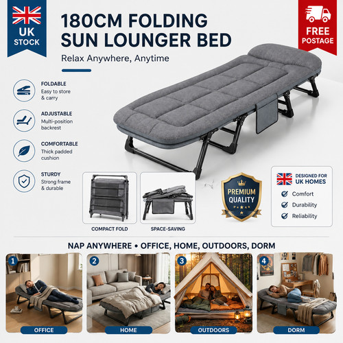 Adjustable 180cm folding - folding, sun