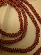 Antique Red Coral Tube/Bone