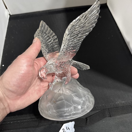 Vintage cut glass - glass, hawk/eagle