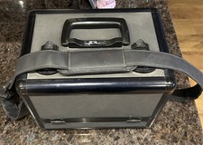 Vintage MAC Cosmetics Professional Makeup Artist Metal Train Case 4 Tier 12x9.5”