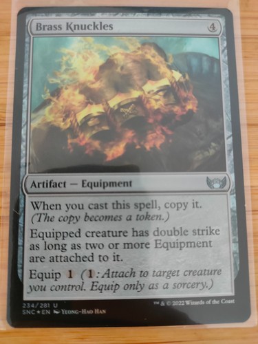 Mtg brass knuckles - (foil), 234