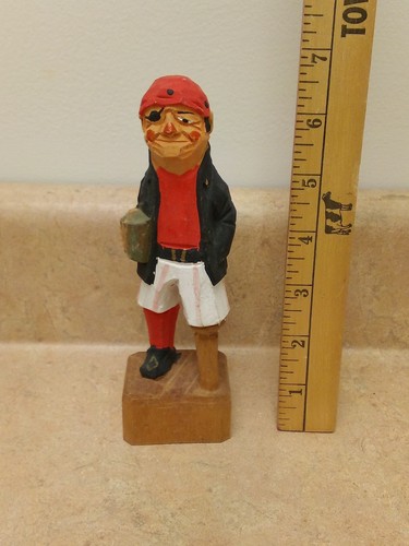 Vtg painted carved - vtg, wood