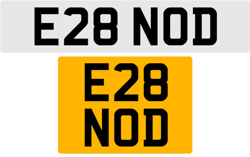 E28 nod old style 3x3 - 3x3, number