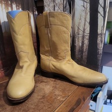 Justin Mens Light Tan Leather