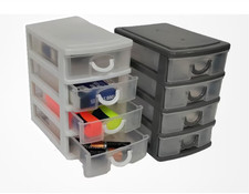 4 Tier Mini Plastic Storage