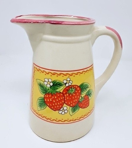 Crock jug hand painted - crock,
