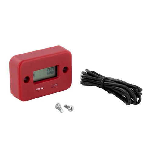 Red beta hour meter - red,