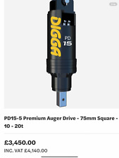 hydraulic auger drill pd15 excavator digger