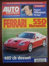 AUTO HEBDO #1044 FERRARI 550 J.C.BOULLION WESTFIELD ZEi ROUERGUE RALLY F3000 