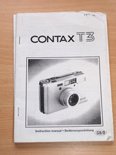 Contax T3 Instruction Manual -