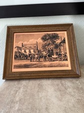 Vintage Copper Etching Picture