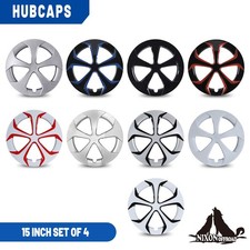 (4 Pack) 15" Hubcaps Wheel Rim