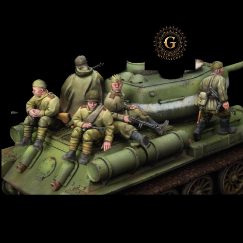 Ww2 soviet tank - tank, riders