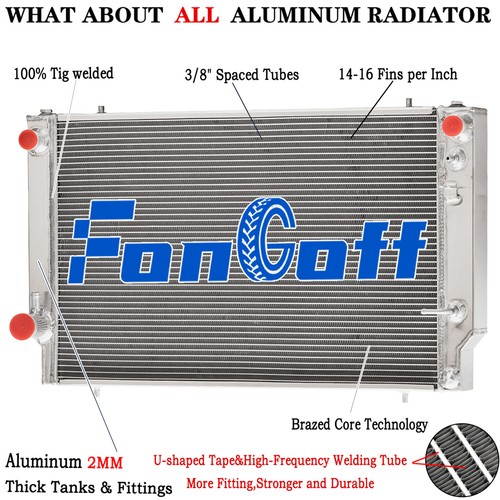 Rows aluminum radiator for - rows,