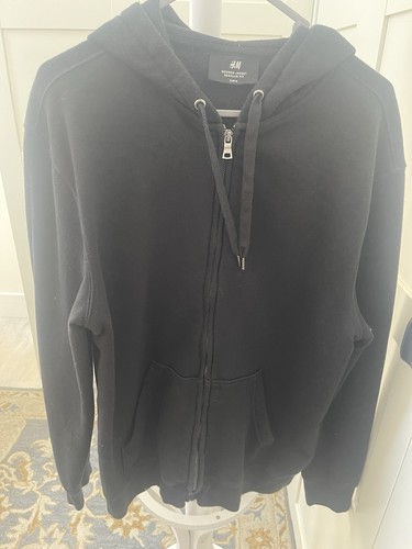 Men s black hoodie - h,