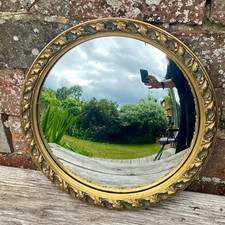 Vintage Round Convex 14" Wall