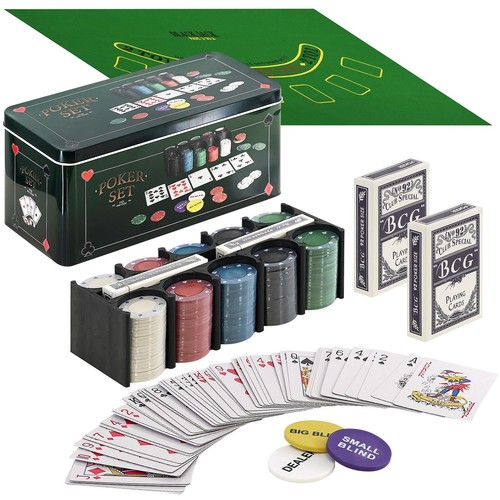 Poker set casino game tin - in,